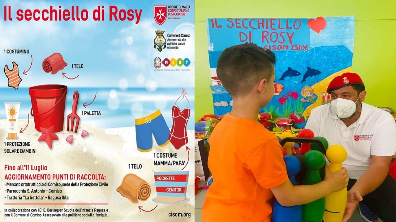IL SECCHIELLO DI ROSY, PER DONARE UN SORRISO AI BAMBINI VULNERABILI